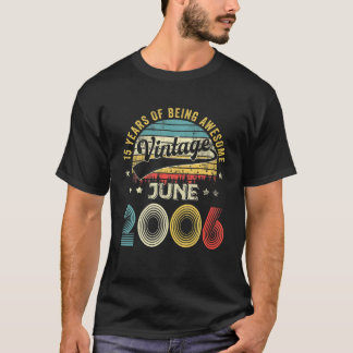 June 2006 Limited Edition Retro 15Th Bday 15 Years T-Shirt
