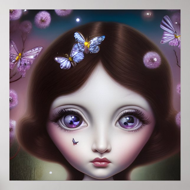 June Alexandrite Birthstone Girl Poster (Front)