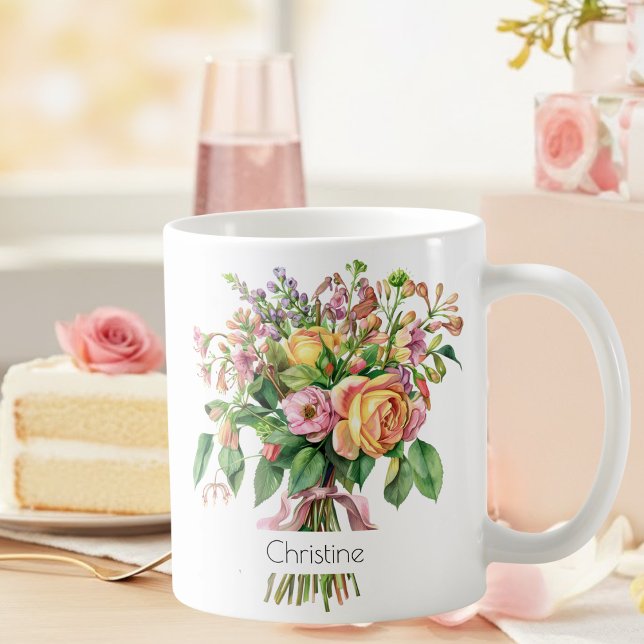 June Birth Flower Mug | Roses & Honeysuckle (Creator Uploaded)