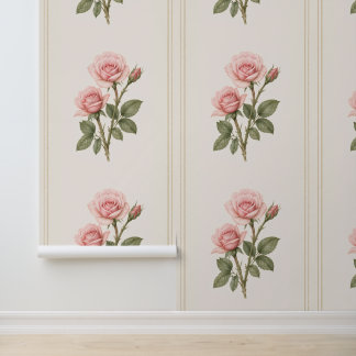 June Birth Flower Wallpaper, Rose Botanical Wallpaper