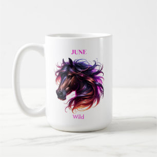 June Birth Month Spirit Animal Horse Coffee Mug
