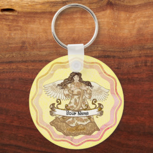 June  Birthday Angel  Keychain