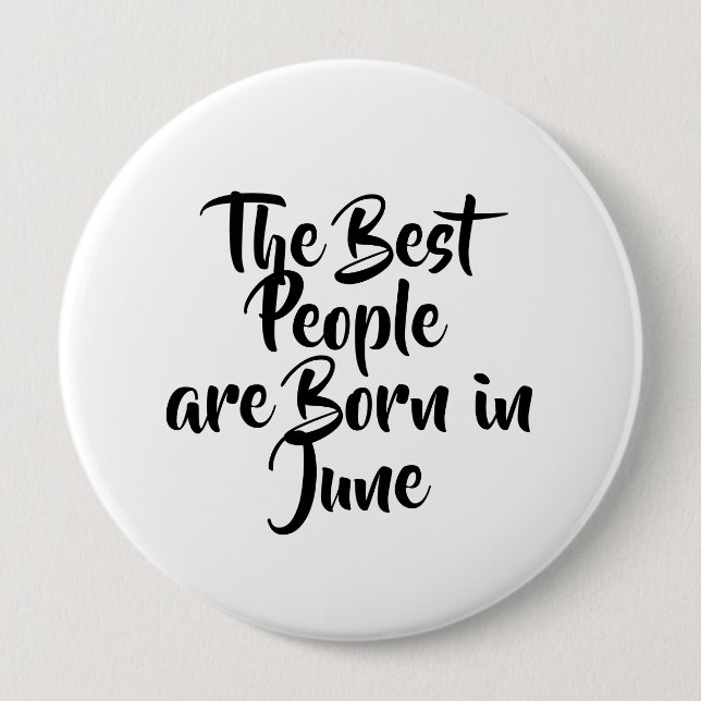 "June"  Birthday Button (Front)