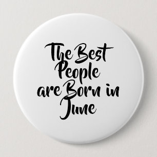 "June"  Birthday Button