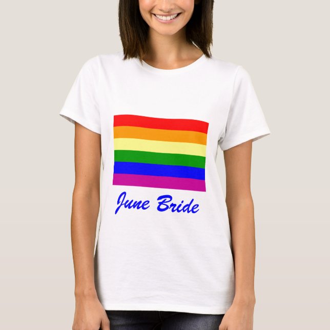 June Bride/Gay Wedding T-Shirt (Front)