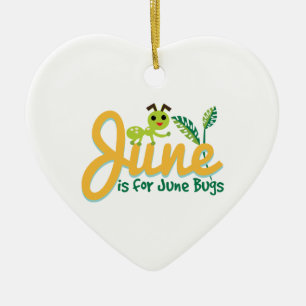 June Bug Ceramic Tree Decoration