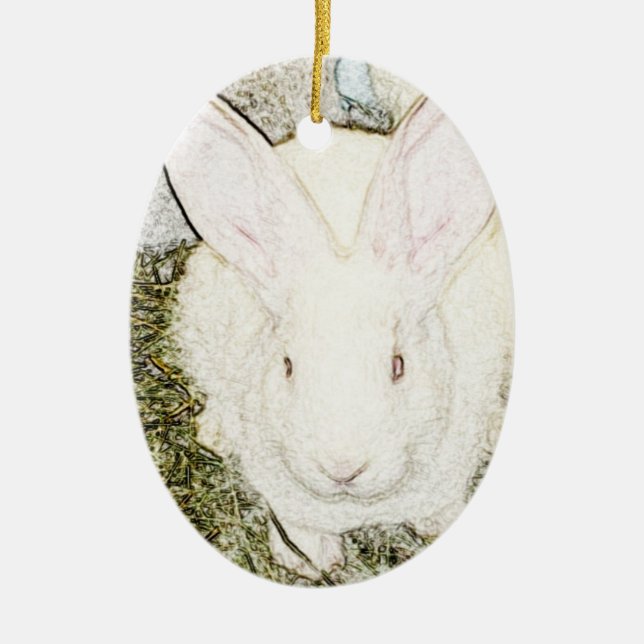 June Bunny Ornament (Front)