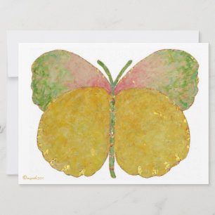 June Butterfly Birth Announcement