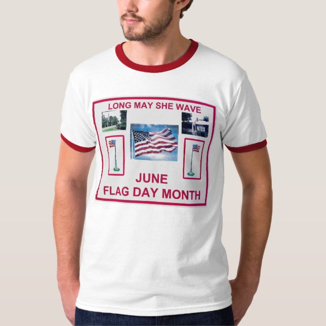 June Flag Day Month T-Shirt (Front)