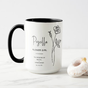 June Flower Girl Rose Birth Flower Mug