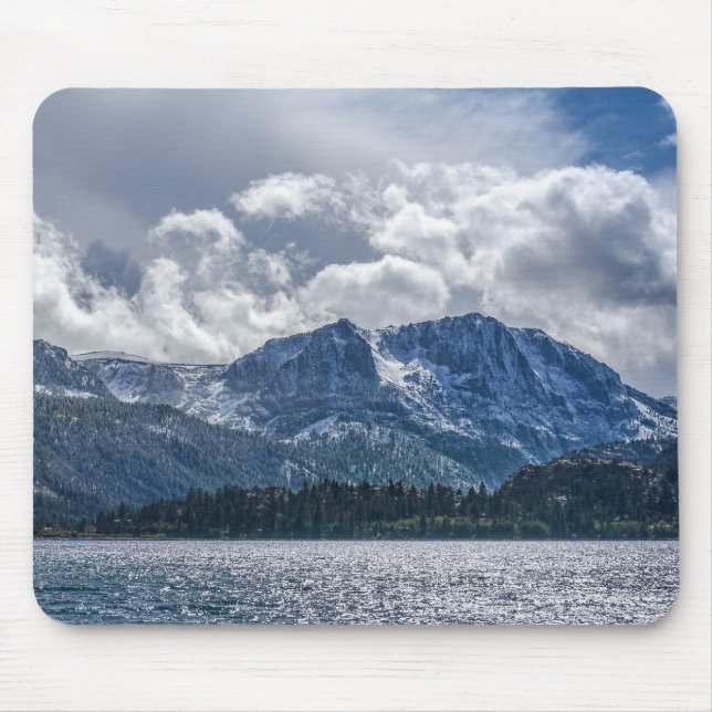 June Lake & Carson Peak with Encroaching Storm Mouse Pad (Front)