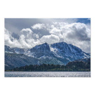 June Lake & Carson Peak with Encroaching Storm Photo Print