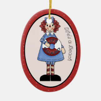June "Life's a Beach" Annie Advent Ornament