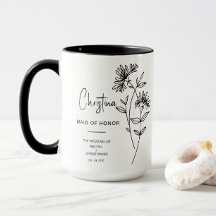 June Maid of Honour Honeysuckle Birth Flower Mug