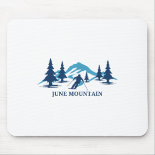 June Mountain California Ski Resort Skiing Skier _ Mouse Pad