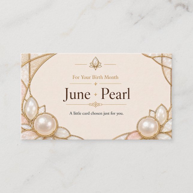 June Pearl Birthstone Shop Card (Creator Uploaded)