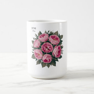 June Rose: Personalized Birthday Bloom Coffee Mug