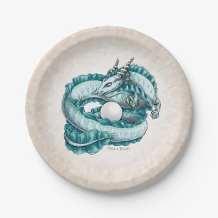 June’s Birthstone Dragon: Pearl Paper Plate