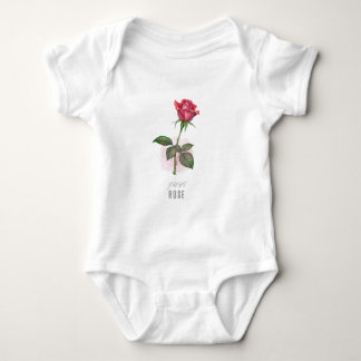June Violet Birth Flower T-Shirt Watercolor Baby Bodysuit