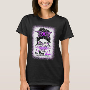 June We Wear Purple Alzheimerheimer Awareness Mess T-Shirt