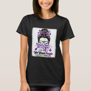 June We Wear Purple Alzheimerheimers Awareness Mes T-Shirt