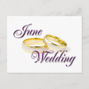 JUNE WEDDING POSTCARD
