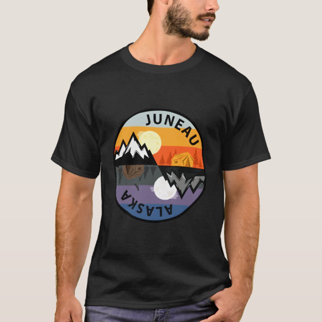 Juneau Alaska Camg T-Shirt (Front)