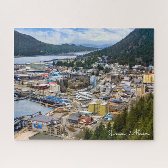 Juneau Alaska, Cruising Alaska Port Jigsaw Puzzle (Horizontal)