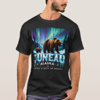 Juneau Alaska Grizzly Bear Northern Lights Summer
