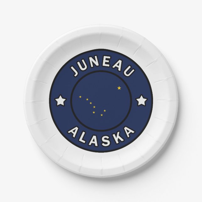 Juneau Alaska Paper Plate (Front)