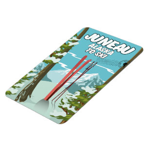 Juneau Alaska To Ski Magnet