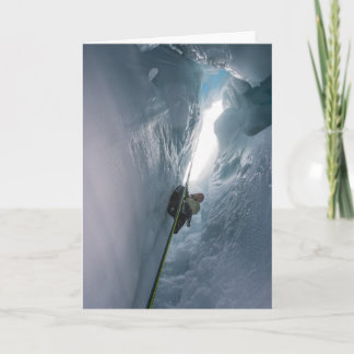 Juneau Icefield Crevasse (Blank Inside) Card