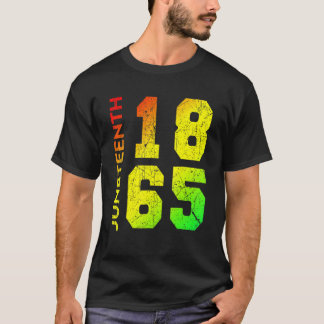 Junenth 1865 African Men Women Boy Girl Kid 7 T-Shirt