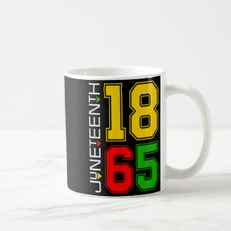 junenth 1865 black history proud african americ coffee mug