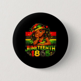 Junenth 1865 Cute Girls African Aamerican Kids 6 Cm Round Badge