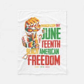junenth african american dom black women fleece blanket