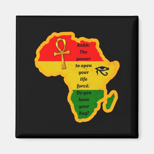 junenth african ankh wer quote magnet (Front)