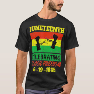 Junenth celebrating black freedom 1865 flag T-Shirt