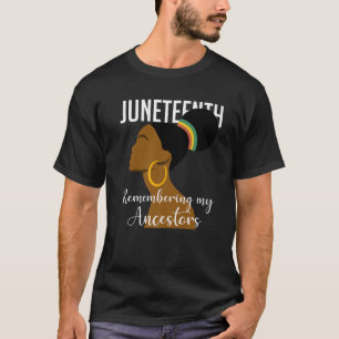 Junenth Remembering My Ancestors African Woman Art T-Shirt