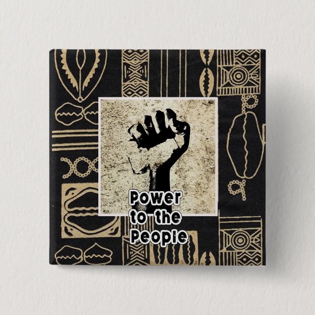 Juneteenth 15 Cm Square Badge (Front)