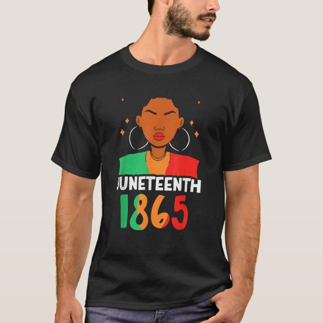 Juneteenth 1865 Africa Black American Us Usa Ameri T-Shirt (Front)