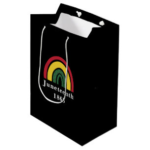 Juneteenth 1865 African American Black History Medium Gift Bag