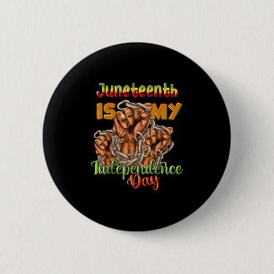 Juneteenth 1865 African American Freedom Black His 6 Cm Round Badge