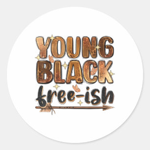 Juneteenth 1865 African American Freedom Black His Classic Round Sticker