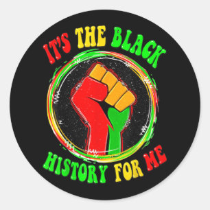 Juneteenth 1865 African American Freedom Black His Classic Round Sticker