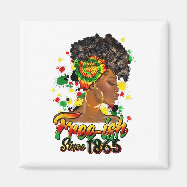 Juneteenth 1865 African American Freedom Black His Magnet (Front)