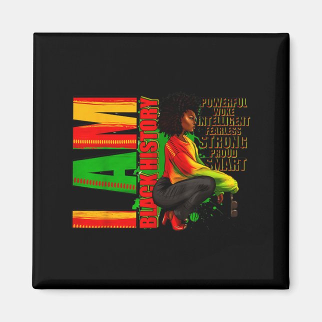 juneteenth 1865 african american freedom black his magnet (Front)
