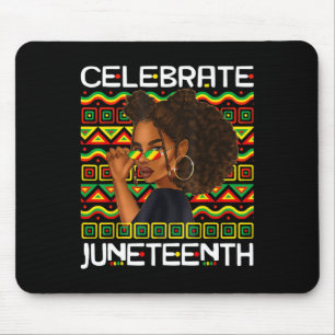 Juneteenth 1865 African American Freedom Day Women Mouse Pad