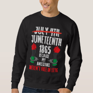 Juneteenth 1865 African Fist Black History Pride B Sweatshirt