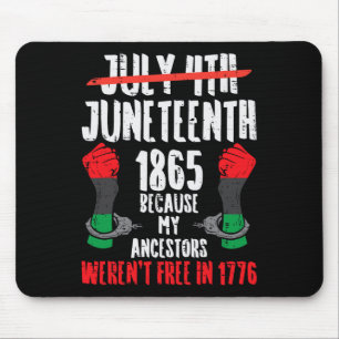 Juneteenth 1865 African Fist Black History Pride M Mouse Pad